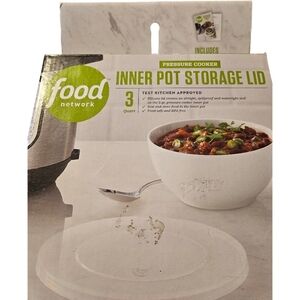 Food Network 3-Quart Pressure Cooker Inner Pot Storage Lid New in Box